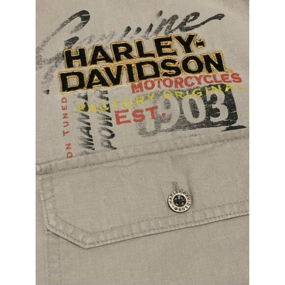 Harley Davidson Casual Button Down Shirt XL Men, COMPETITION READY - Picture 5 of 7